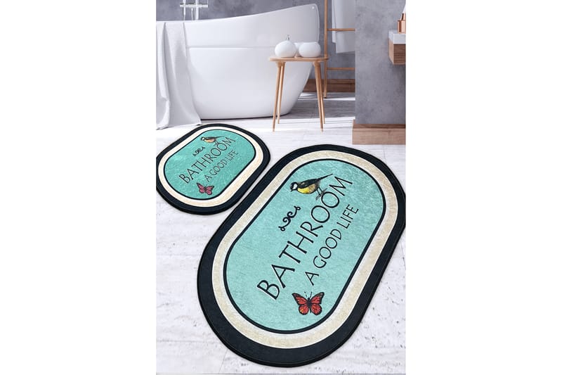 Pani Badrumsmatta 60x100 cm Rektangulär Flerfärgad - Textilier & mattor - Mattor - Badrumsmattor