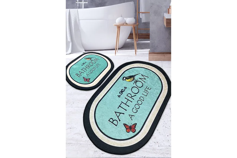 Pani Badrumsmatta 60x100 cm Rektangulär, Flerfärgad