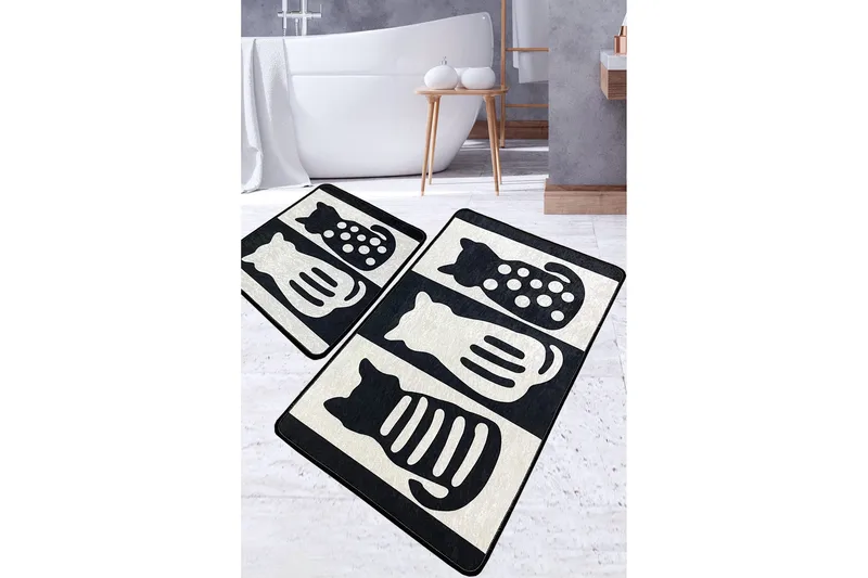 Panjawani Badrumsmatta 60x100 cm Rektangulär, Flerfärgad