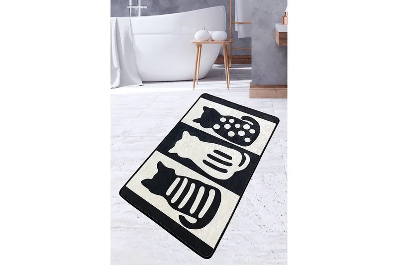 Panjawani Badrumsmatta 70x120 cm Rektangulär, Flerfärgad