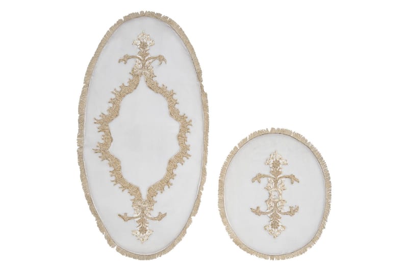 Paramik Badrumsmatta 65x115 cm Rektangulär - Creme - Textilier & mattor - Mattor - Badrumsmattor