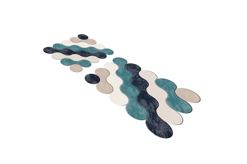 Paramshela Badrumsmatta 60x100 cm Rektangulär - Blå - Textilier & mattor - Mattor - Badrumsmattor