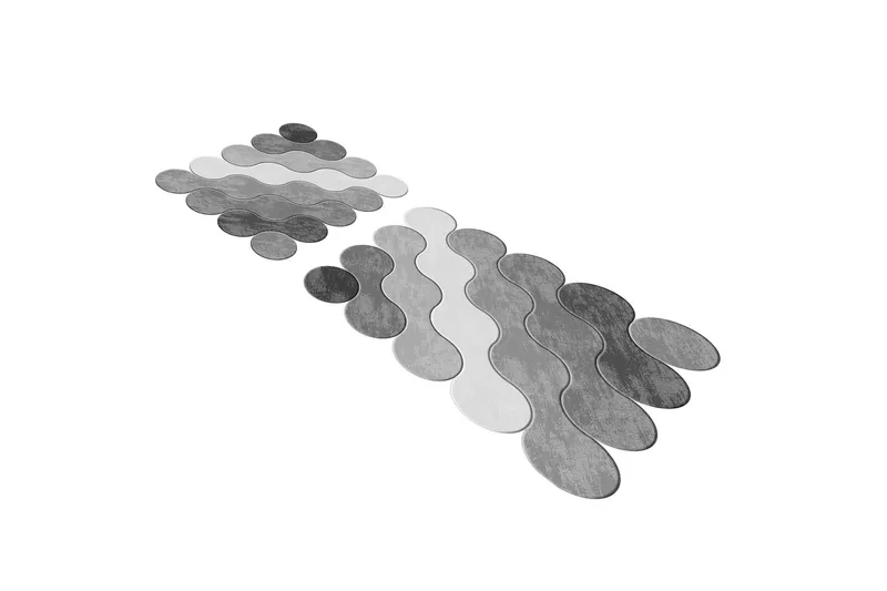 Paramveer Badrumsmatta 60x100 cm Rektangulär - Grå - Textilier & mattor - Mattor - Badrumsmattor