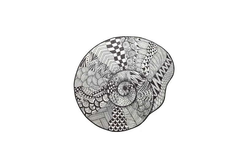 Parem Badrumsmatta 140 cm Rund - Svart/Vit - Textilier & mattor - Mattor - Badrumsmattor