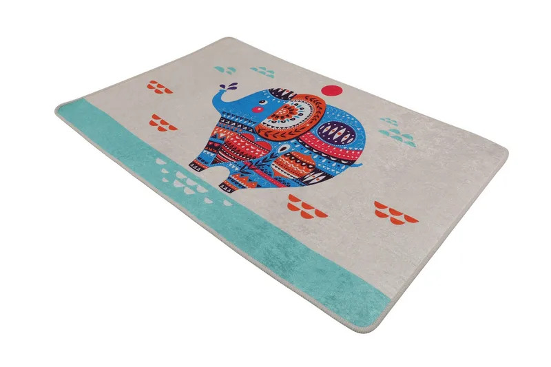 Parhalad Badrumsmatta 80x120 cm Rund - Flerfärgad - Textilier & mattor - Mattor - Badrumsmattor