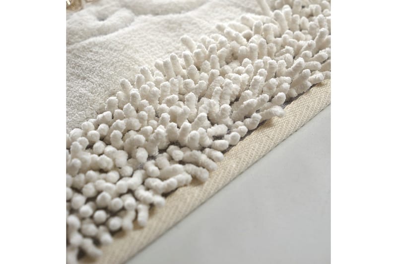 Parmeswari Badrumsmatta 60x100 cm Rektangulär - Creme - Textilier & mattor - Mattor - Badrumsmattor