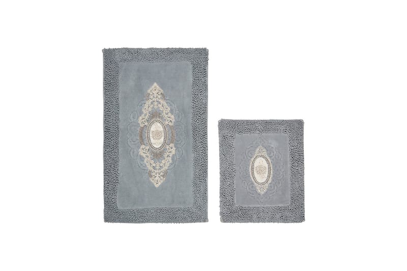 Parmita Badrumsmatta 60x100 cm Rektangulär - Grå - Textilier & mattor - Mattor - Badrumsmattor