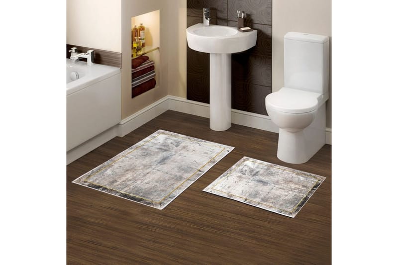 Badrumsmattset (2 delar) Brivan Mångfärgad - Multifärgad - Textilier & mattor - Mattor - Badrumsmattor