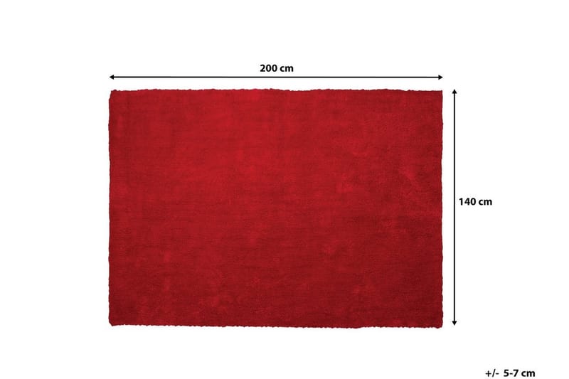 DEMRE Matta 140x200 cm Röd - Mattor - Stora mattor