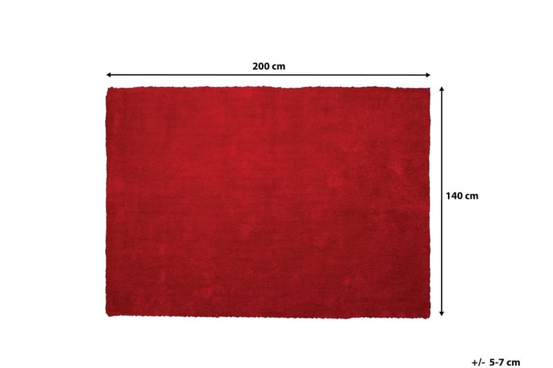 Demre Matta 140x200 cm - Röd - Textilier & mattor - Mattor - Modern matta - Ryamattor