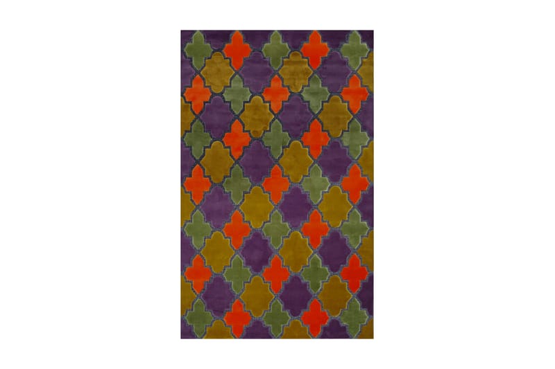 DIAMOND 2003D Matta 160x230 cm Grön/Lila/Orange - Stora mattor - Mattor