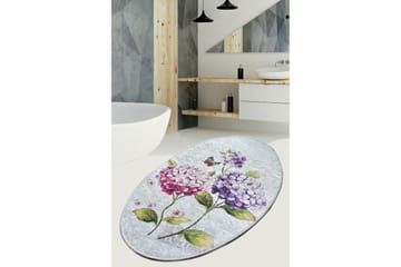 Doluca Matta Oval 60x90 cm - Flerfärgad/Sammet - Textilier & mattor - Mattor - Små mattor
