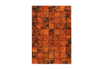 DULVABIER FOHAV Matta 120x170 cm Orange/Läder