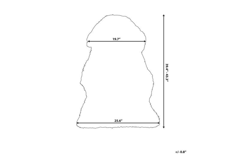 Butchee Fårskinn 65x110 cm - Rosa - Textilier & mattor - Mattor - Fällar & skinnmattor