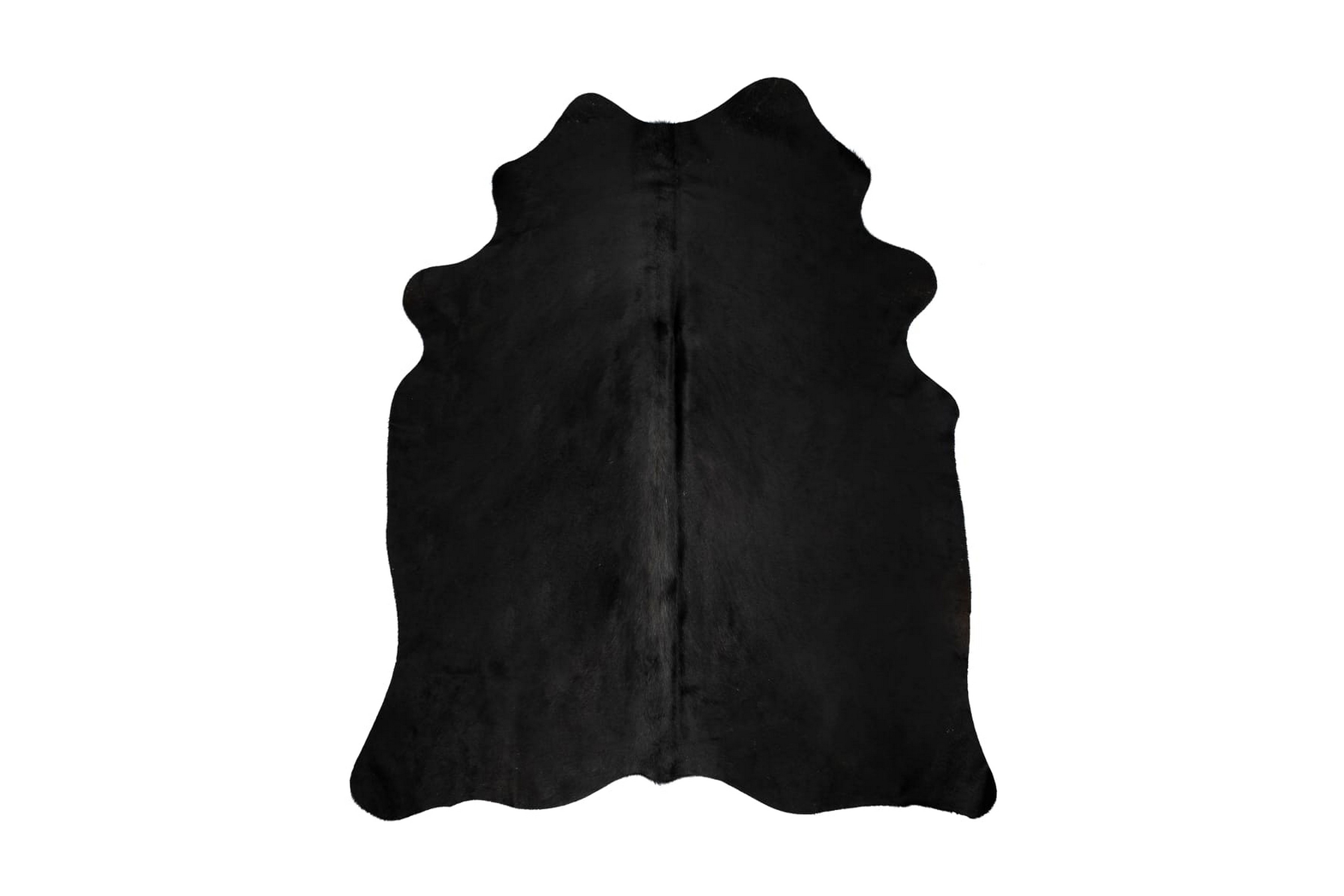 Matta äkta kohud svart 150×170 cm – Svart