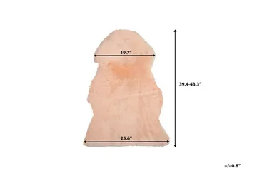 Uluru Fårskinn 65|110 cm - Rosa - Textilier & mattor - Mattor - Fällar & skinnmattor