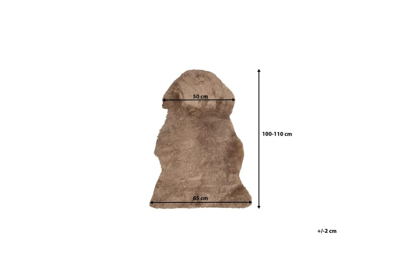 ULURU Fårskinn 65x110 cm Brun - Textilier & mattor - Mattor - Fällar & skinnmattor