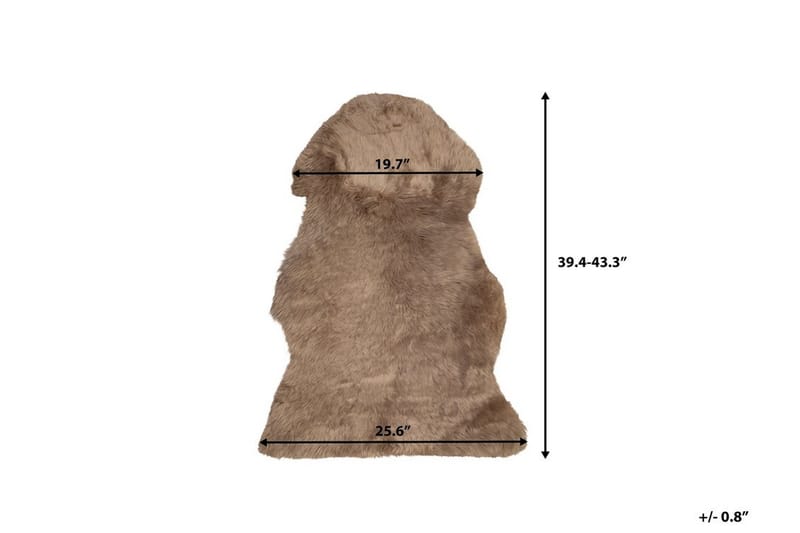ULURU Fårskinn 65x110 cm Brun - Textilier & mattor - Mattor - Fällar & skinnmattor