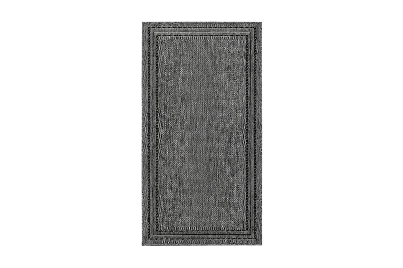ARAVACA FRAME Matta 80x150 cm Flatvävd Antracit - Små mattor - Flatvävda mattor
