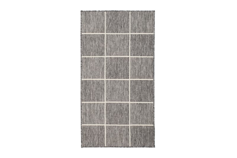 ARAVACA Square Flatvävd Matta 80x340 Grå/Vit - Flatvävda mattor - Små mattor
