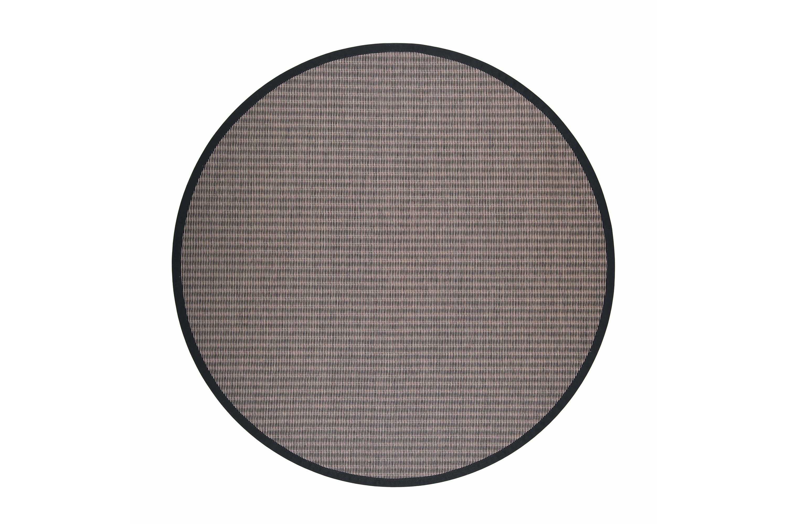 kelo matta rund 133 cm brun/svart - vm carpet