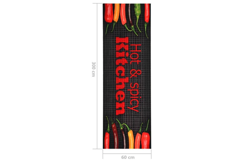 Köksmatta maskintvättbar Hot & Spicy 60x300 cm - Textilier & mattor - Mattor - Flatvävda mattor