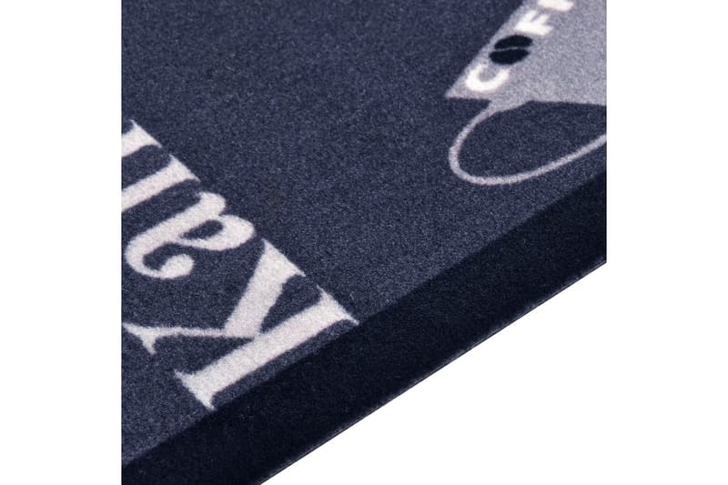 Köksmatta maskintvättbar kaffe blå 45x150 cm - Blå - Textilier & mattor - Mattor - Flatvävda mattor