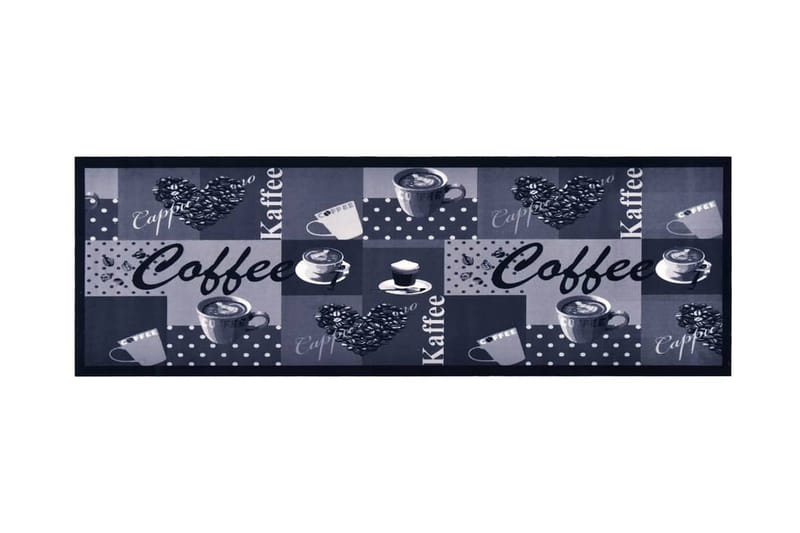 Köksmatta maskintvättbar kaffe blå 45x150 cm - Blå - Textilier & mattor - Mattor - Flatvävda mattor