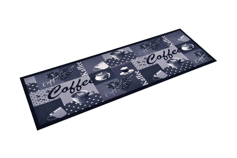 Köksmatta maskintvättbar kaffe blå 45x150 cm - Blå - Textilier & mattor - Mattor - Flatvävda mattor