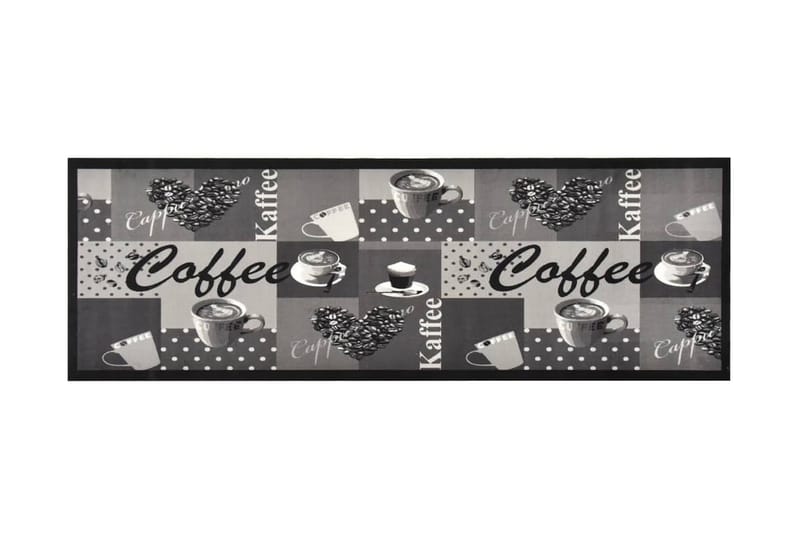 Köksmatta maskintvättbar kaffe blå 60x180 cm - Flatvävda mattor