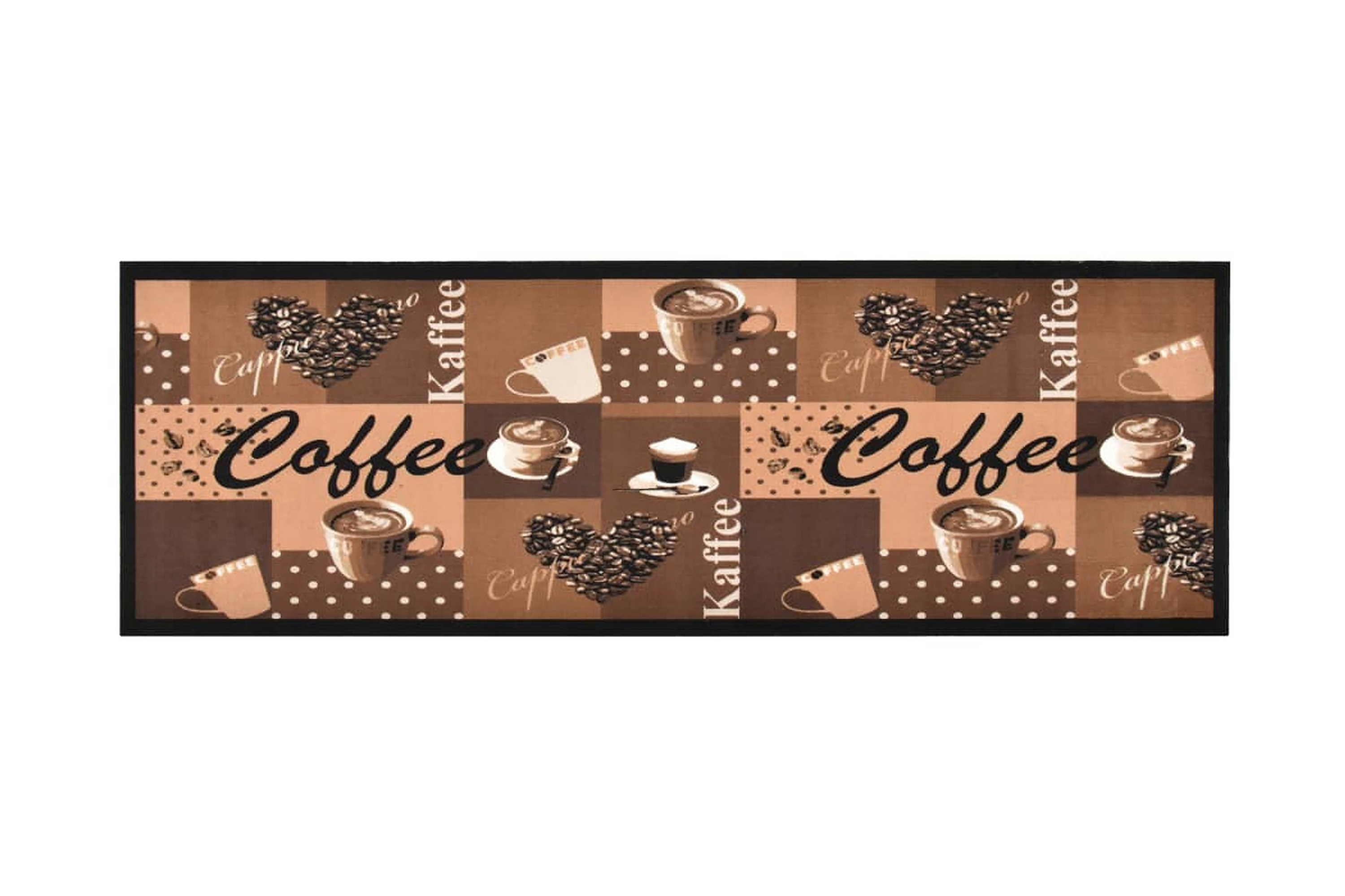Köksmatta maskintvättbar kaffe brun 60×180 cm –