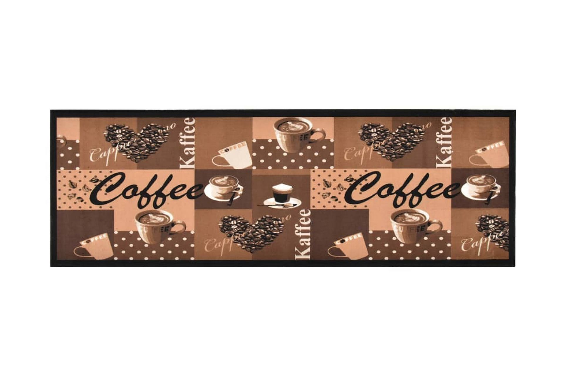 Köksmatta maskintvättbar kaffe brun 60x180 cm -