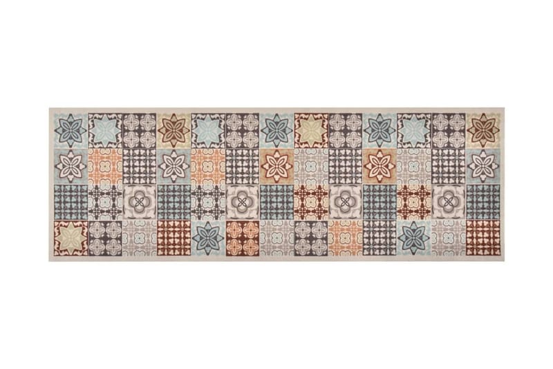 Köksmatta maskintvättbar mosaik 45x150 cm - Flatvävda mattor