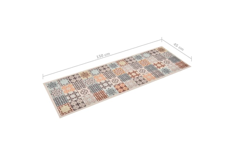 Köksmatta maskintvättbar mosaik 45x150 cm - Flatvävda mattor