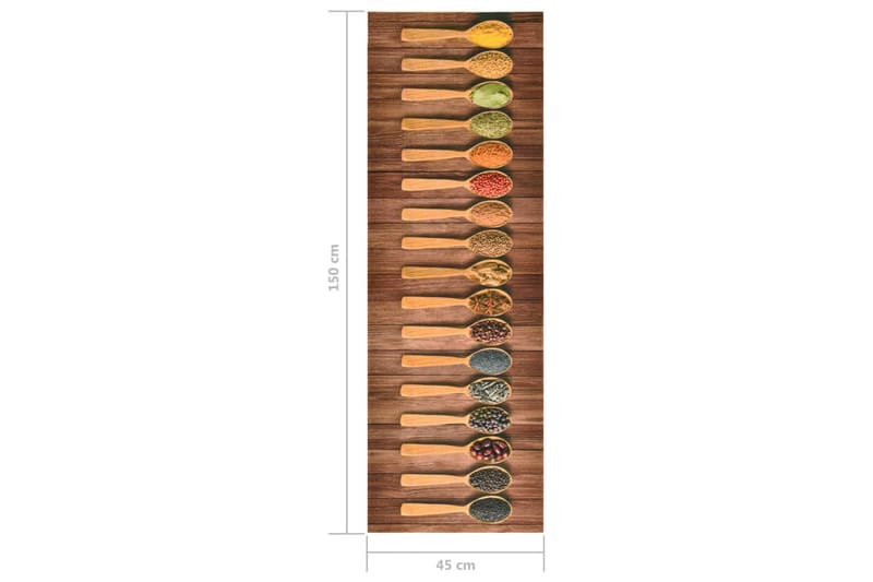 Köksmatta maskintvättbar skedar 45x150 cm - Textilier & mattor - Mattor - Flatvävda mattor