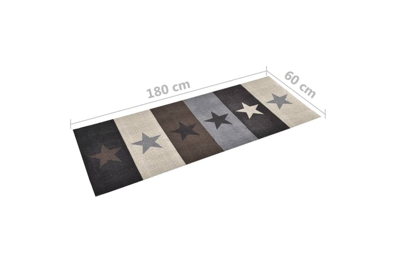 Köksmatta tvättbar stjärna 60x180 cm - Textilier & mattor - Mattor - Flatvävda mattor