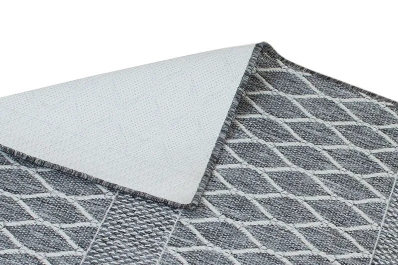 Madrid Bell Flatvävd Matta 160x230 - Grå/Vit - Textilier & mattor - Mattor - Flatvävda mattor