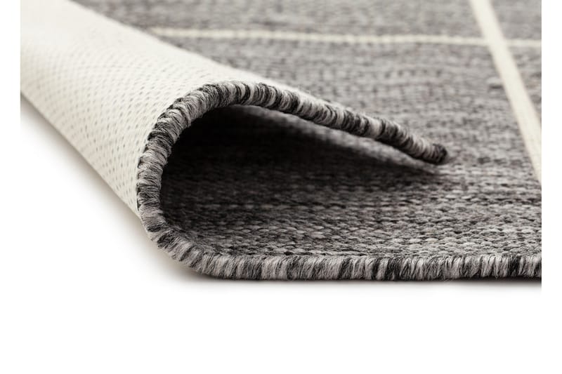 Madrid Square Flatvävd Matta 133x190 - Grå/Vit - Textilier & mattor - Mattor - Flatvävda mattor
