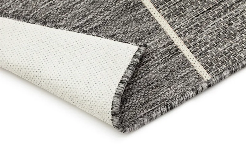 Madrid Square Flatvävd Matta 160x230 - Grå/Vit - Textilier & mattor - Mattor - Flatvävda mattor
