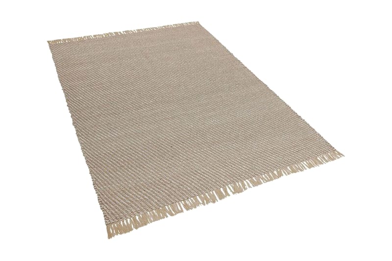 Matta 140 x 200 cm beige ALADAG - Beige - Flatvävda mattor