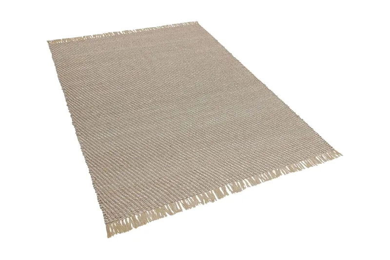 Matta 140 x 200 cm beige ALADAG - Beige - Textilier & mattor - Mattor - Flatvävda mattor