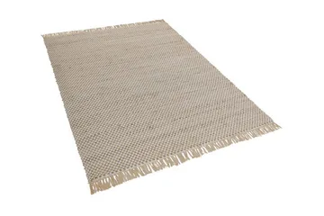 Matta 140 x 200 cm beige ZERDALI - Beige - Textilier & mattor - Mattor - Flatvävda mattor