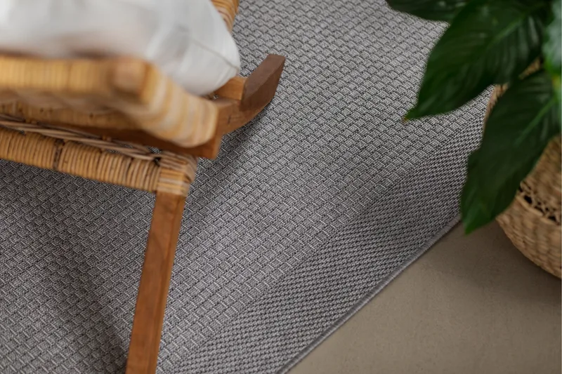 Miami Flatvävd Matta 200x290 cm - Grå - Textilier & mattor - Mattor - Flatvävda mattor
