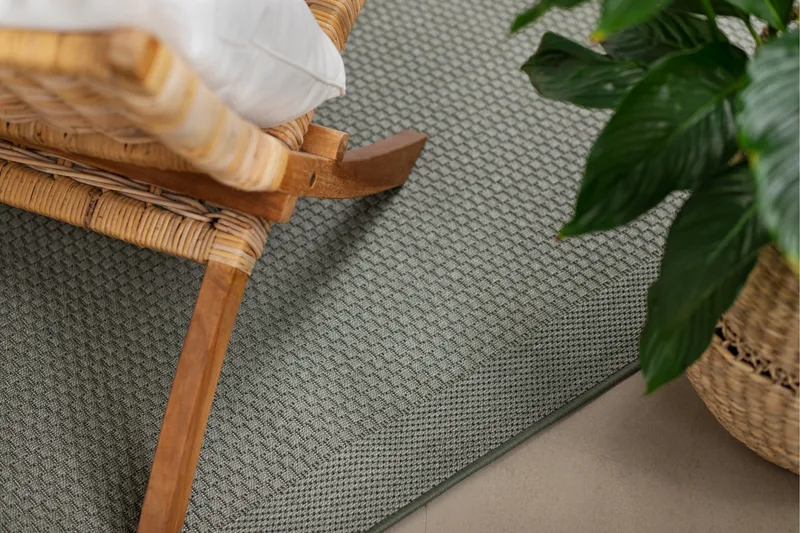 Miami Flatvävd Matta 200x290 cm - Grön - Textilier & mattor - Mattor - Flatvävda mattor