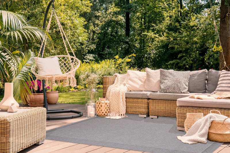 Miami Flatvävd Matta 240x340 cm - Grå - Textilier & mattor - Mattor - Flatvävda mattor