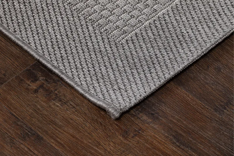 Miami Flatvävd Matta 240x340 cm - Grå - Textilier & mattor - Mattor - Flatvävda mattor