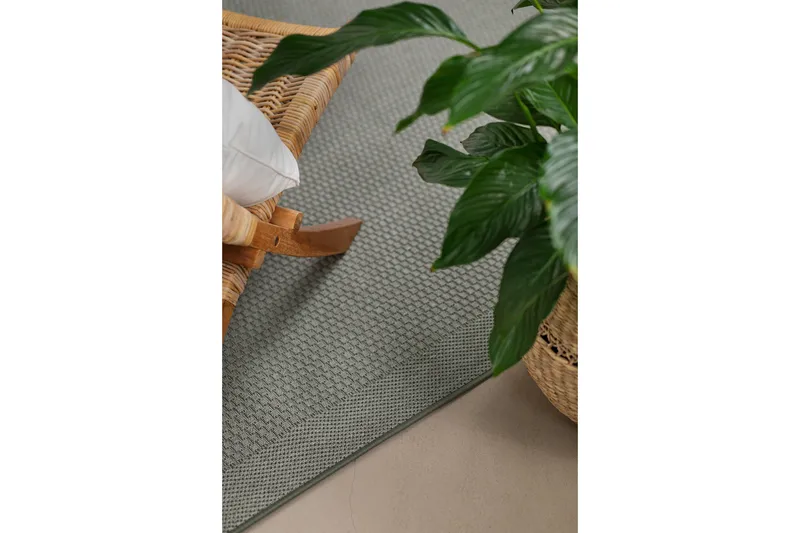 Miami Flatvävd Matta 240x340 cm - Grön - Textilier & mattor - Mattor - Flatvävda mattor