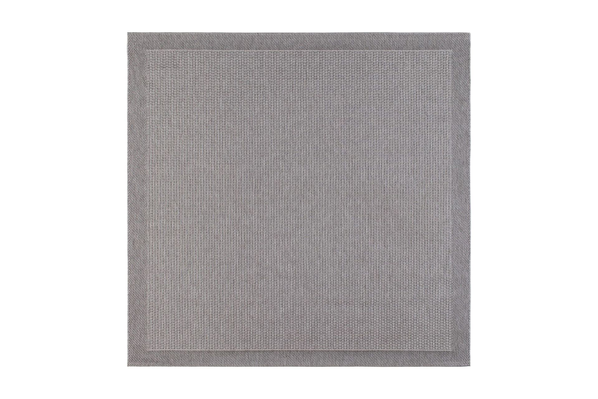 Miami Flatv&auml;vd Matta Fyrkantig 200x200 cm - Gr&aring;