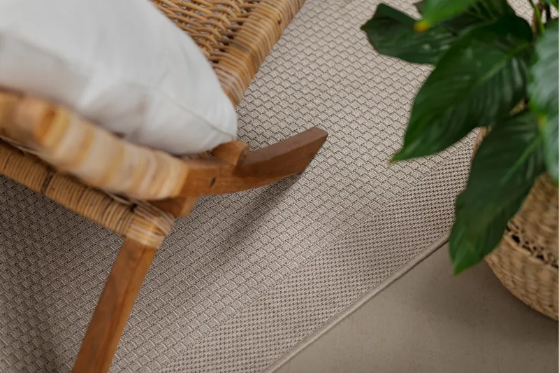 Miami Flatvävd Matta Fyrkantig 200x200 cm - Natur - Textilier & mattor - Mattor - Flatvävda mattor