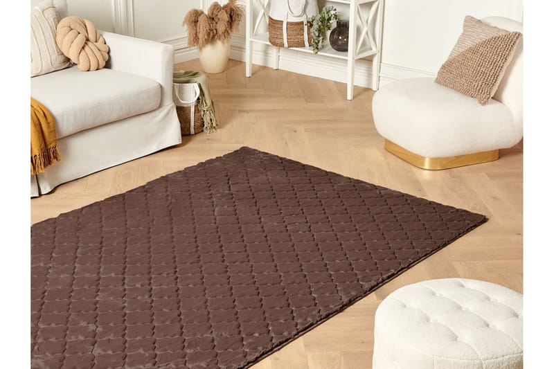 Gharo Skinnmatta 160x230 cm - Brun - Textilier & mattor - Mattor - Fällar & skinnmattor